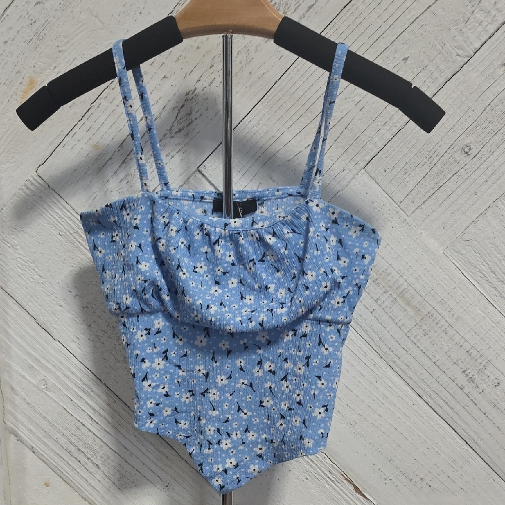 New Look Blue Floral Kids Camisole